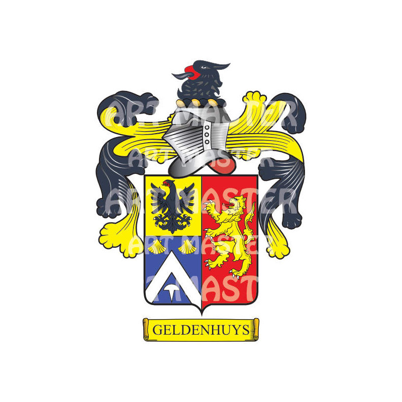 Buy the Geldenhuys Coat of Arms Digital Download • Flag Shop