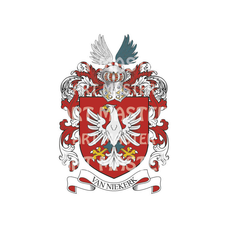 Buy the Van Niekerk Family Coat of Arms Digital Download • Flag Shop