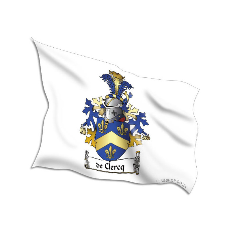 Buy De Clercq Family Coat of Arms Flags • Flag Shop