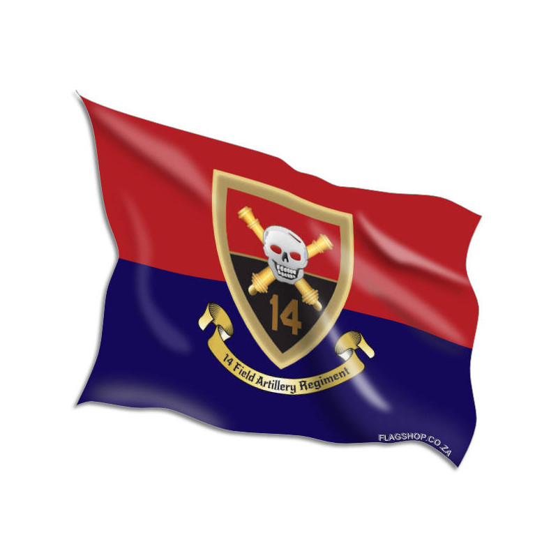 Buy 14 Field Artillery Regiment Flags Online • Flag Shop  • South African Military Flags