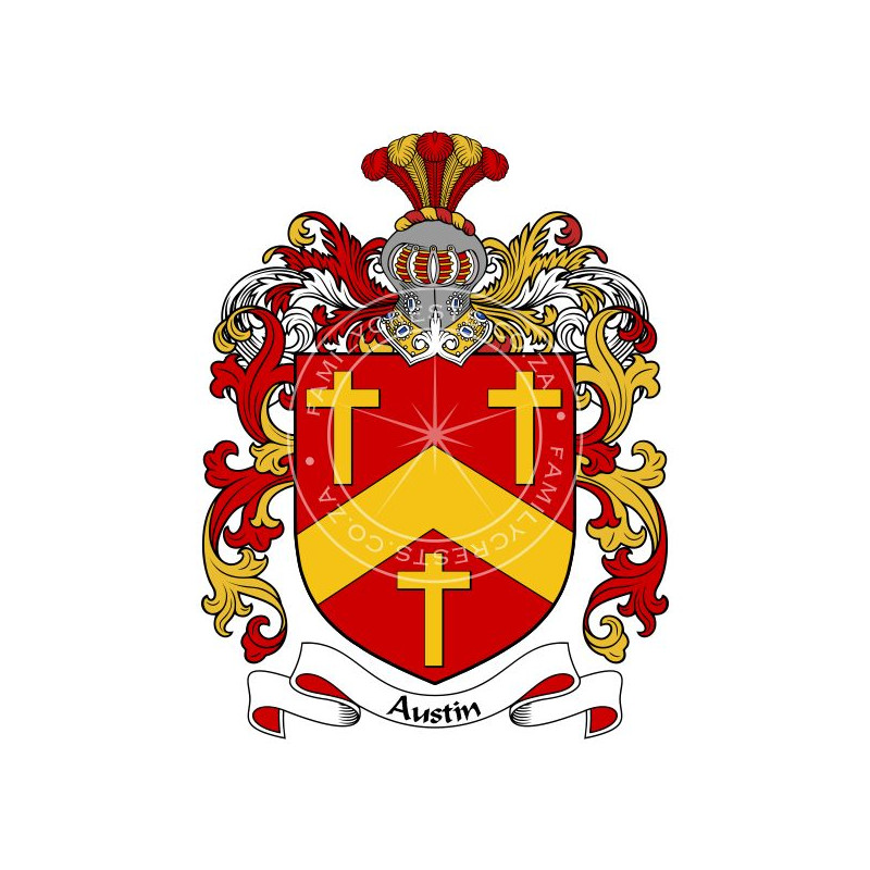 Buy the Austin Family Coat of Arms Digital Download • Flag Shop