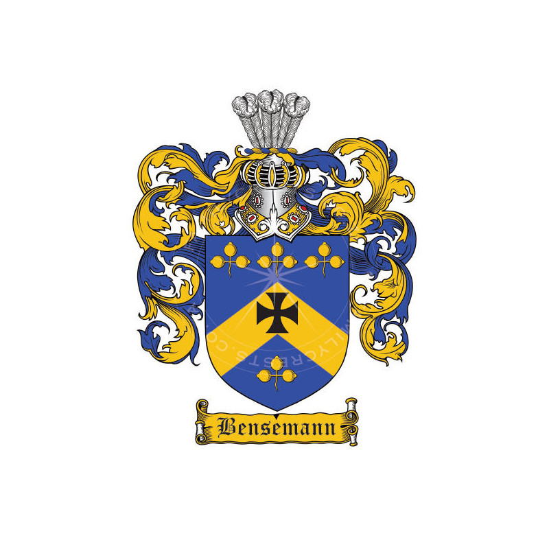 Buy the Bensemann Family Coat of Arms Digital Download • Flag Shop