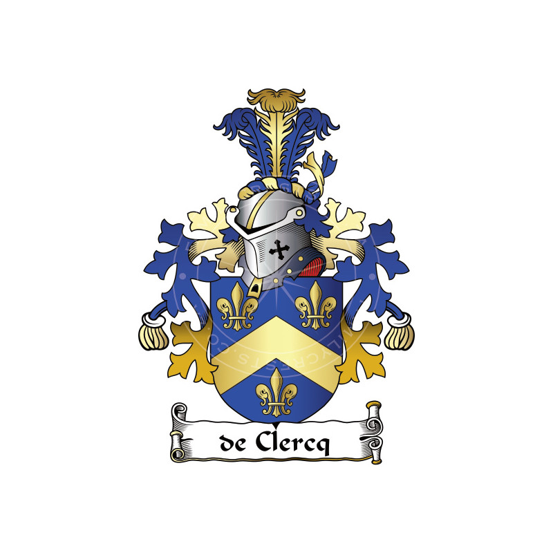 Buy the De Clercq Family Coat of Arms Digital Download • Flag Shop