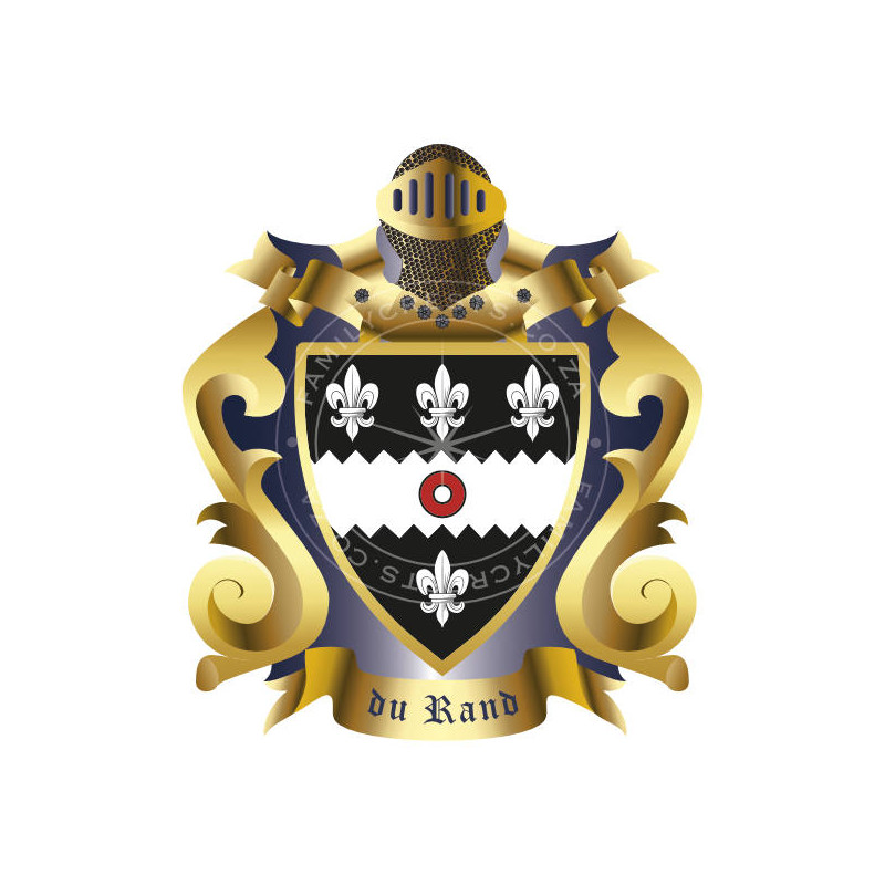 Buy the du Rand Family Coat of Arms Digital Download • Flag Shop