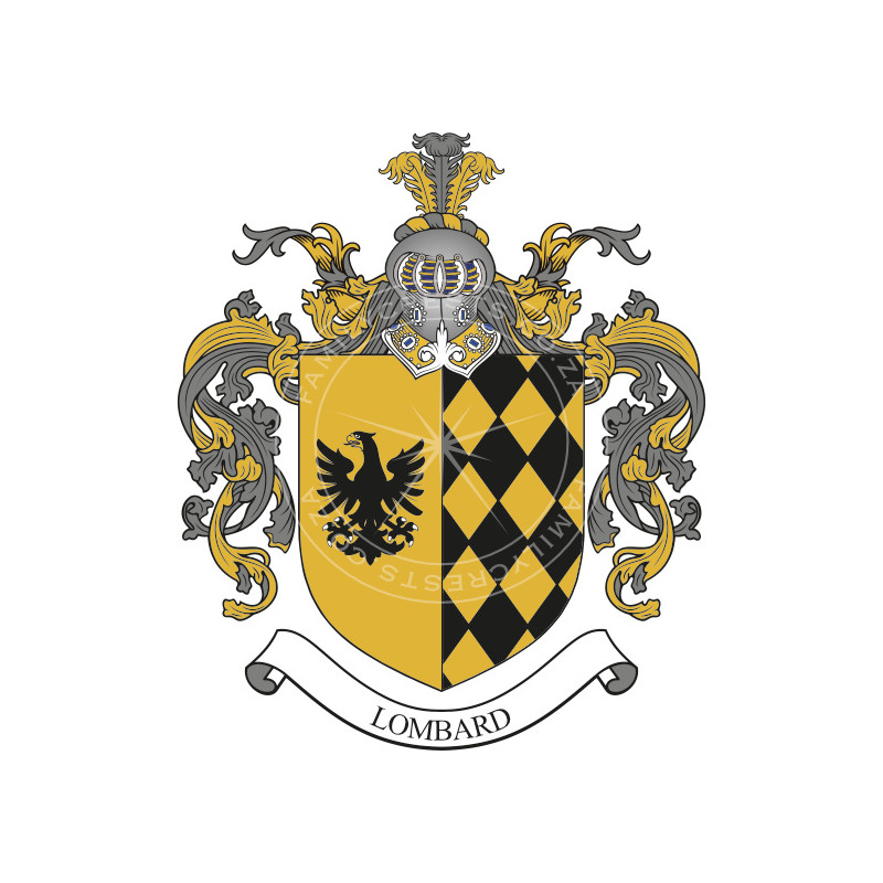 Buy the Lombard Family Coat of Arms Digital Download • Flag Shop