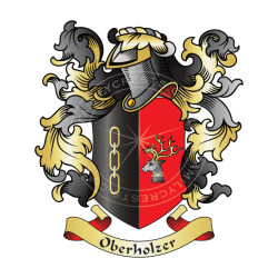 Buy the Oberholzer Family Coat of Arms Digital Download • Flag Shop
