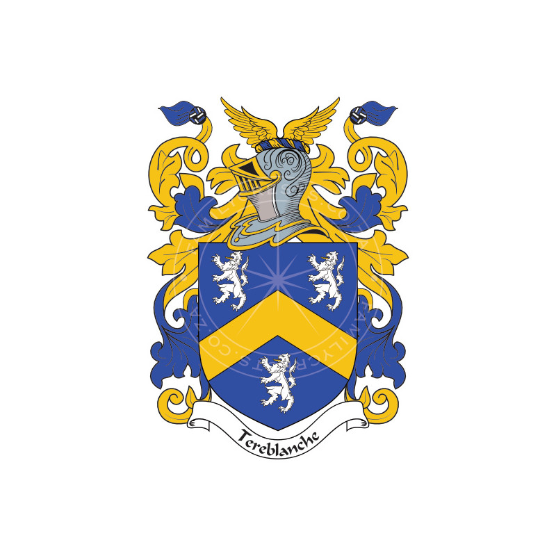 Buy the Tereblanche Family Coat of Arms Digital Download • Flag Shop