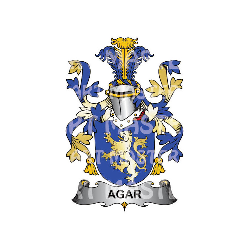 Buy the Agar Family Coat of Arms Digital Download • Flag Shop