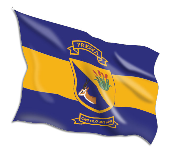 Printed on 100% Polyester Bunting Prieska High School Flags • Flag Shop • South africa