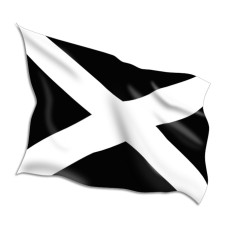 Black White Cross Racing Flags